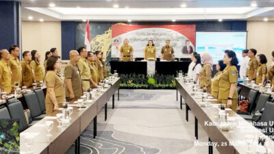 Sekda Manado Hadiri Kegiatan Presentasi dan Wawancara Penilaian Anugerah Sulawesi Utara Sensanitasional Award